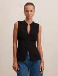 Gabi Tailored Top - 16 Black