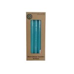 Candle Dinner Taper Turq Blue 25CM X10
