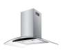 Falco 90CM Island Curved Glass Extractor Fan AR-90-809