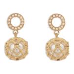Goldair Gold Circle Ball Earrings