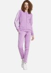 Adidas Performance 3 Stripe Tracksuit Set- Preloved Purple white