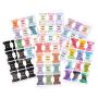 Craft Scrapbook Journal Monthly Calendar Adhesive Index Tabs Dividers -72PC