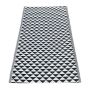 Indoor / Outdoor Plastic Rug - Triangles Black - 200 X 120CM