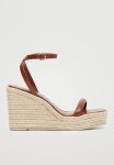 Carmina Espadrille Wedge Heel - Medium Brown