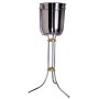 BCE Ice Bucket Stand Only Chrome Plated Floor Standing 715 Mm IBS0002