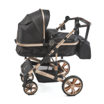2 In 1 Emerald Baby Gold Rush Stroller With Nappy Bag - Coffee