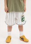 Cotton On License Basketball Short - Lcn Nic White & Swag Green Stripe tmnt