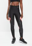 Puma Run Ultraform High Shine Aop Tight - Black & Sunset Glow