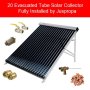 20 Evacuated Tube Solar Collector Installation By Juspropa Qualified Solar Geyser Installers