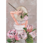 Printed Tea Net Proteas Hat Small
