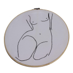 Nude Picasso Embroidery Hoop