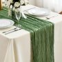 Bohemian Polyester Table Runner - 1PC Knitted Fabric Rectangular Tablecloth With Tassels For Wedding Bridal Shower Birthday And Rustic Home Decor