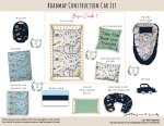 Cot Duvet Bedding Roadmap Construction Car Set