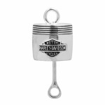 Bar & Shield Piston Silver Ride Bell