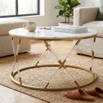 Marble Top Coffee Table - Stylish Living Room Accent