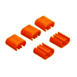 Cable Buddies Silicone Cable Ties – Orange