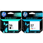 Hp 56 57 Original Combo Set Ink Cartridge