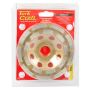 Tork Craft - Dia. Cup Wheel 115 X 22.23MM Dbl Row Laser Welded