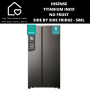 Hisense Titanium Inox No Frost Side By Side Fridge - 508L