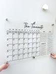 Acrylic Monthly Calendar - Modern Classic - 800MM X 800MM