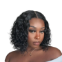 Brazilian Hair Wig 8 Inch 4X4 Curly Wig.