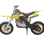 50CC 2 Stroke Econo Air Cooled 3HP Mini Dirt Bike - Yellow 4-10 Years
