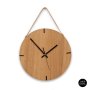 Finn Wall Clock Clear Varnish - 300 Mm / Black / Sleek