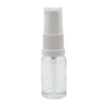 10ML Clear Glass Aromatherapy Bottle With Serum Pump - White 18 410