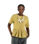 2-TEXTURED Frill Border Top - Sienna Free