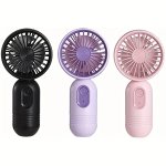 USB Rechargeable MINI Portable Fan With 3 Speeds - Lightweight Handheld Fan - Perfect For Office Outdoor Travel And Camping - Ke