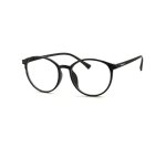 Blue Light Blocking Round Lens Glasses Computer/gaming/phone - Black - +2.00