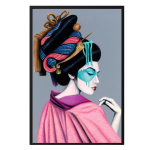 Black Framed Canvas: Fuku - 1200MM X 800MM X 50MM