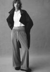 Wide Pull-on Trousers - Grey