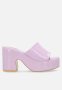 Plum Eva Platfrom Heel - Lilac