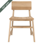 Oslo Dining Chair - American Oak Clear Varnish