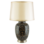 Old Gold And Black Table Lamp With Shade 65 Cm