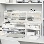 Dormitory Storage Box Desk Organizer Student Stationery And Cosmetics Storage Rack Slanted Pen Holder Double-layer Desktop Storage Rack Dormitory Heightening Bookshelf