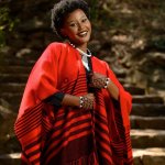 High Bulk Jacquard Wrap - Xhosa Black bengal Red - 122 X 167 Cm