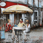 Oil Painting Ladies @ The Caf