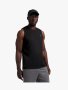 Mens Dri-tech Black Performance Muscle Hugger Vest