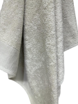 Luxury Zero Twist Bordered Bath Towel Beige