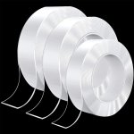 1PC Transparent Nano Tape Washable Gel Reusable Double-sided Tape Adhesive Nano Tape Traceless Sticker Removable Universal Disks