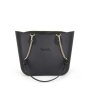 Fenn Original Collection Black Pattern 57 Inner Gold Zip Black / Gold Chain Handl - Ys Travel Bags