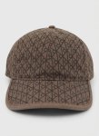 Calvin Klein Emblem Print Brown Leather Patch Cap - One Size Fits All Brown