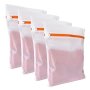 4 Pack Mesh Laundry Bags For Delicates 12INX16IN 30CMX40CM Dryer Safe Breathable Fine Net Sturdy Anti-rust Zipper Mesh Laundry Bags For Lingerie