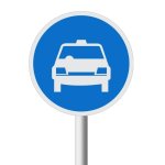 Taxis Only Road Sign R118