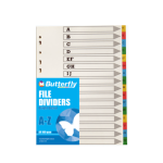 Board File Dividers – A4 160GSM Bright – 16 Tab A-z – FIL014