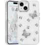 Compatible With Iphone 13 Rhinestone 3D Butterfly - Soft Case
