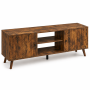 120CM Rustic Tv Stand Cabinet For Living Room Media Storage