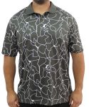 Mens Printed Dri Fit Golfer - 10XL Olve crem